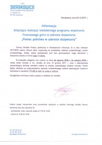 dozywianie od stycznia